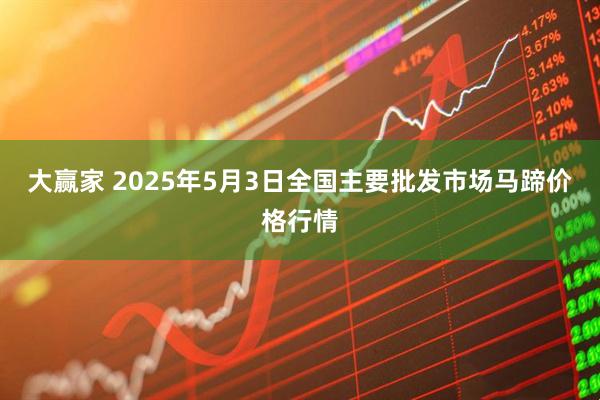 大赢家 2025年5月3日全国主要批发市场马蹄价格行情