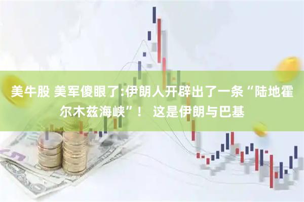 美牛股 美军傻眼了:伊朗人开辟出了一条“陆地霍尔木兹海峡”！ 这是伊朗与巴基